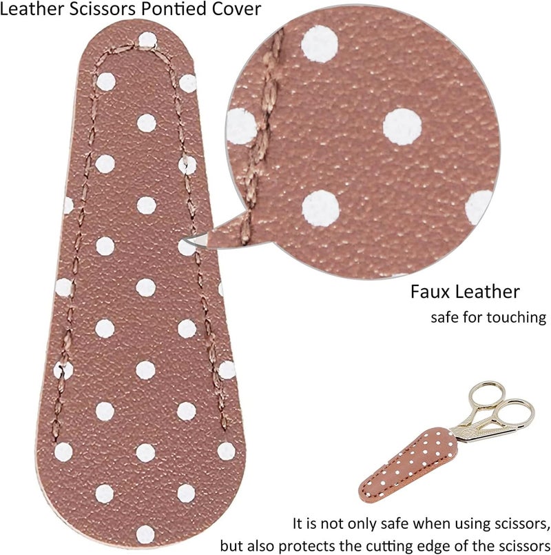 BIHRTC 4.5Inch Embroidery Scissors Sharp Tip Stainless Steel Little Scissors for Knitting Cross Stitch Cutting Embroidery Sewing Handcraft Craft Art Work DIY Tool Gold - Image 4